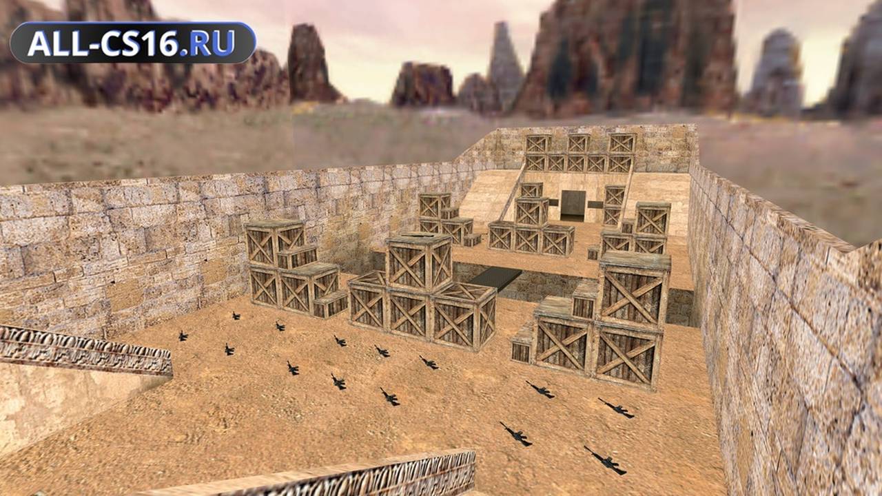 Карта «aim_dustybox» для CS 1.6 для CS 1.6