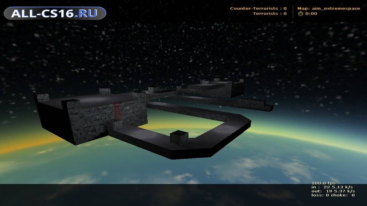 Карта «aim_extremespace» для CS 1.6 для CS 1.6