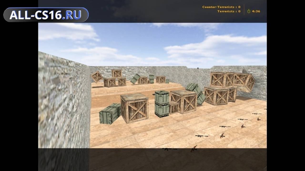 Карта «aim_fall» для CS 1.6 для CS 1.6