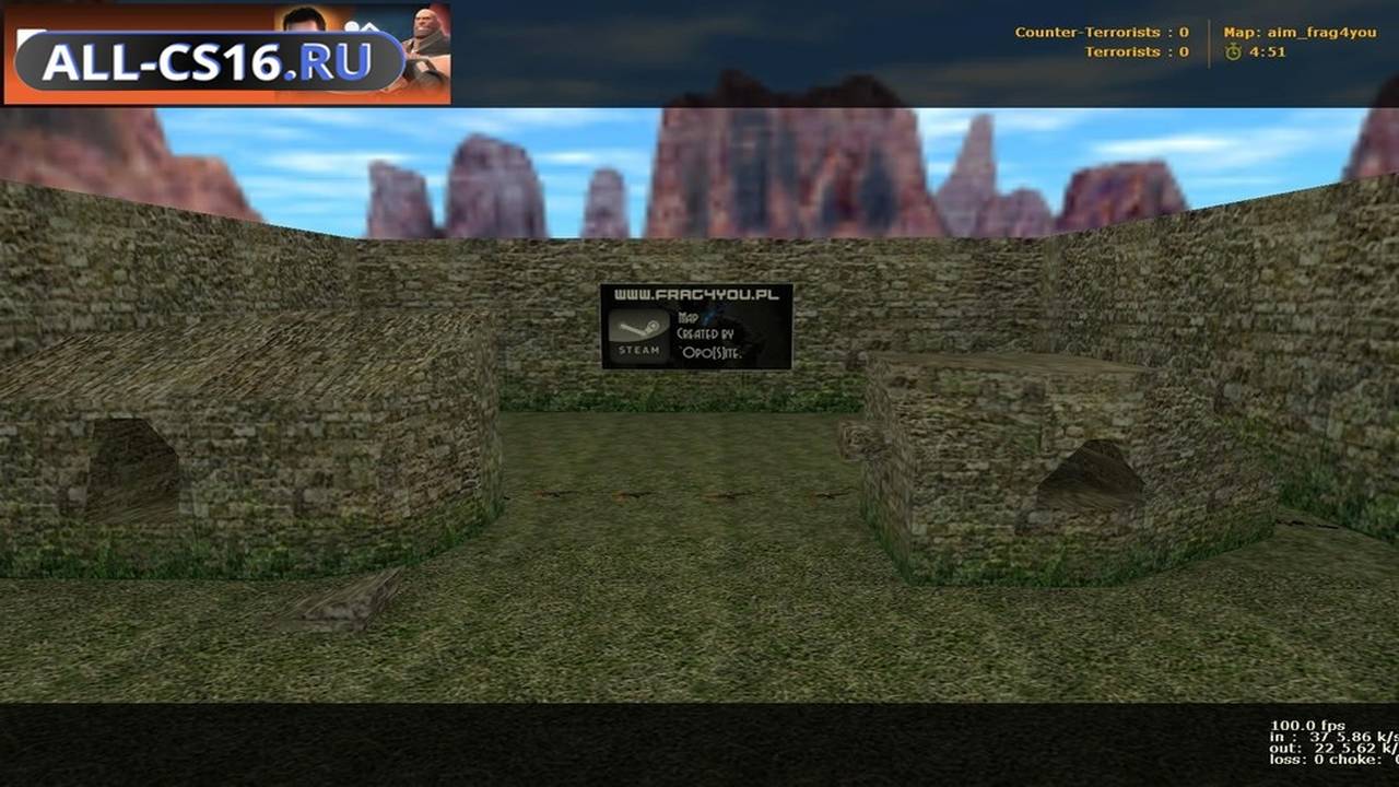 Карта «aim_frag4you» для CS 1.6 для CS 1.6