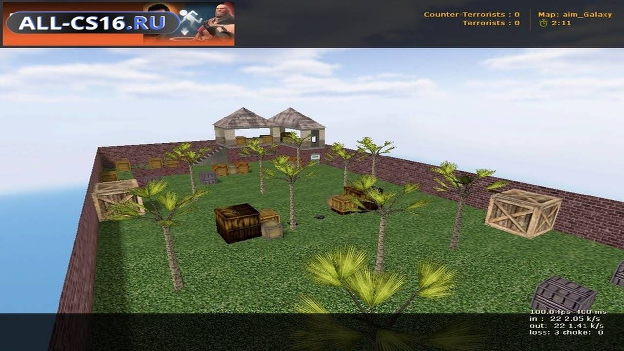 Карта «aim_galaxy» для CS 1.6 для CS 1.6