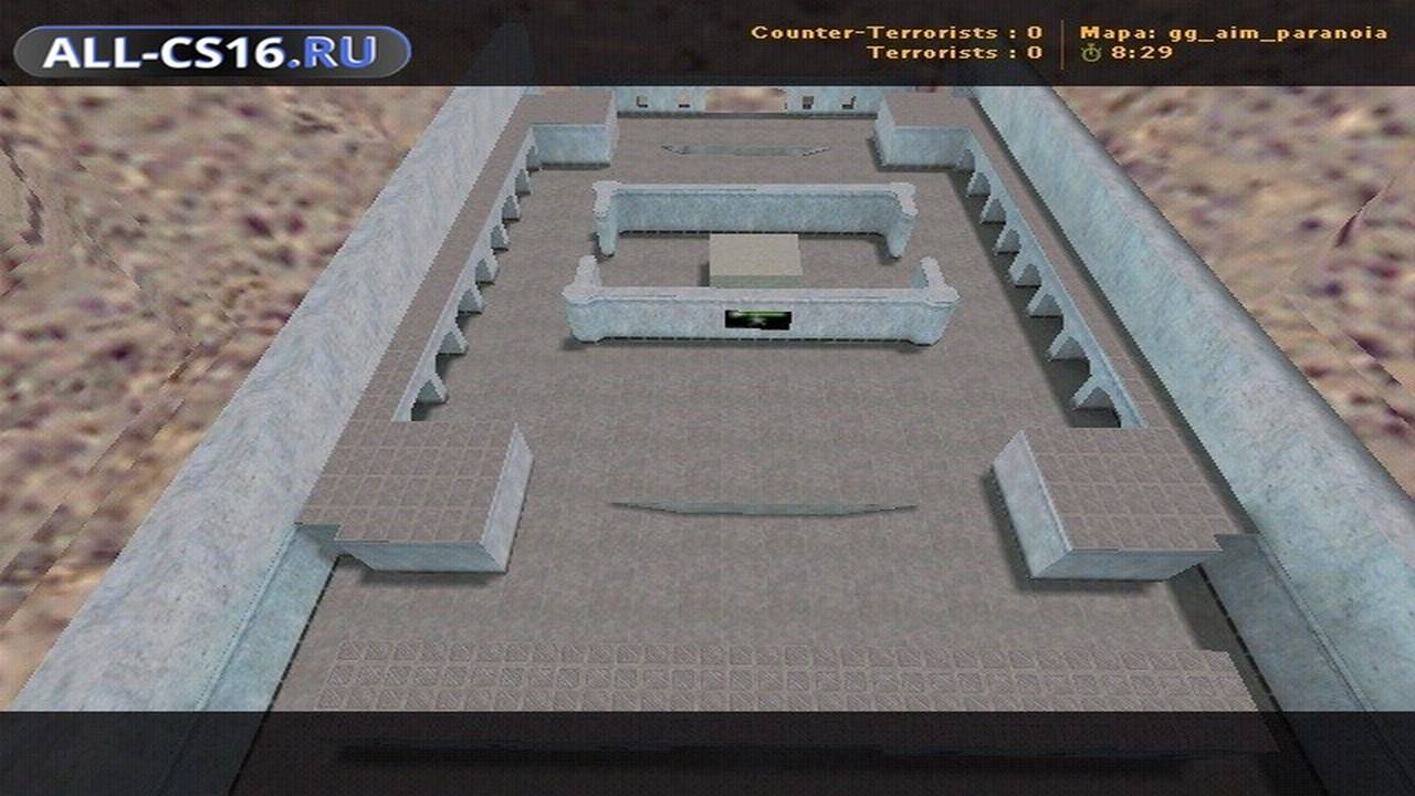 Карта «aim_gg_paranoia» для CS 1.6 для CS 1.6