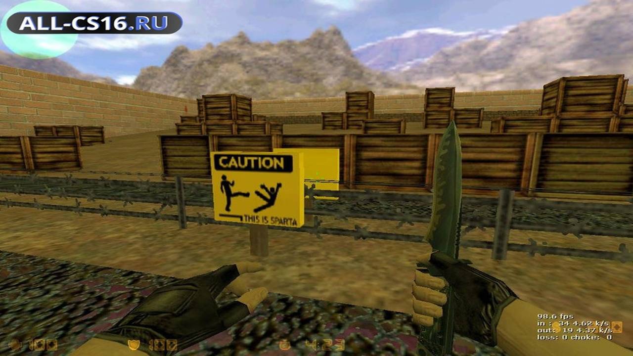 Карта «aim_gpa_sparta_v2» для CS 1.6 для CS 1.6