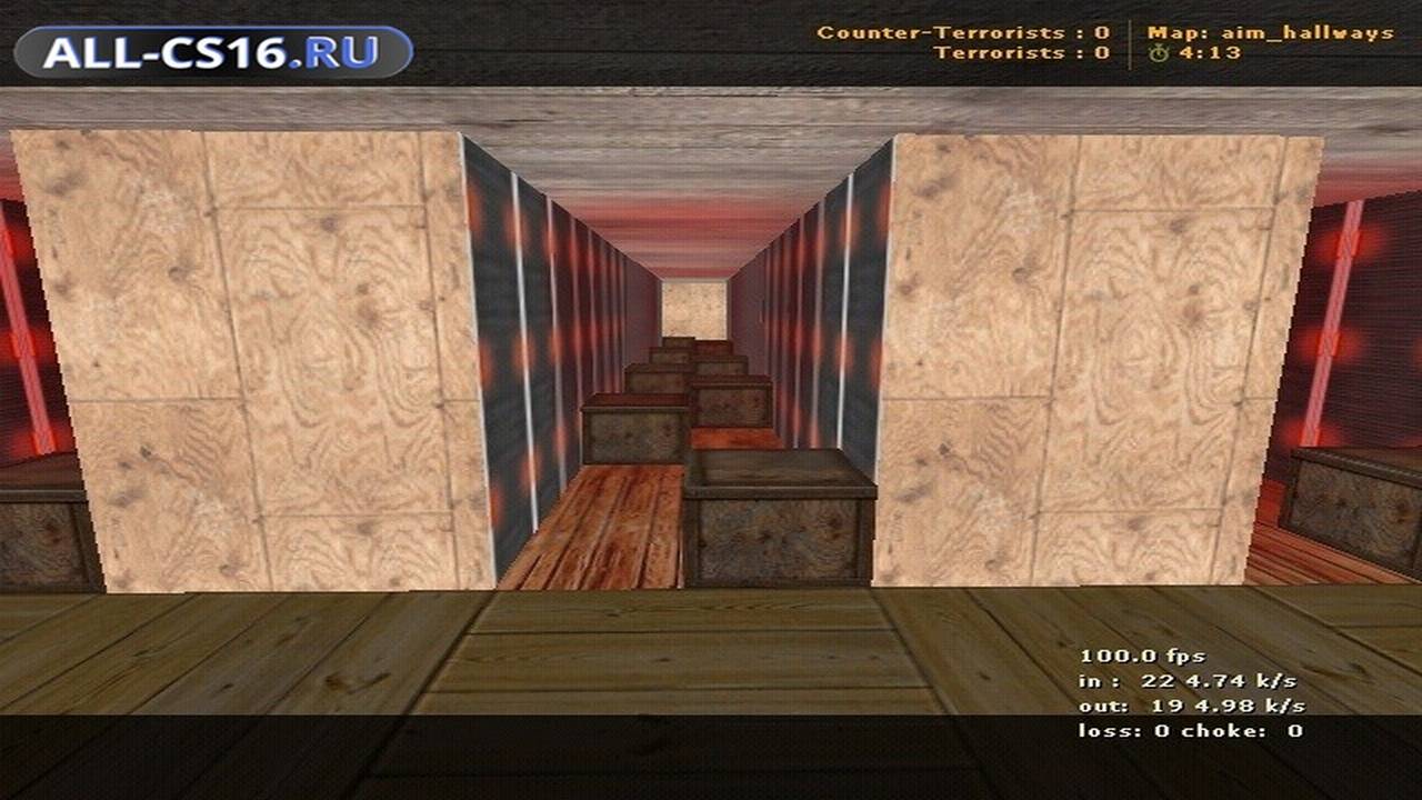 Карта «aim_hallways» для CS 1.6 для CS 1.6