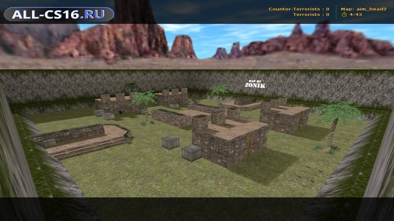 Карта «aim_head2» для CS 1.6 для CS 1.6