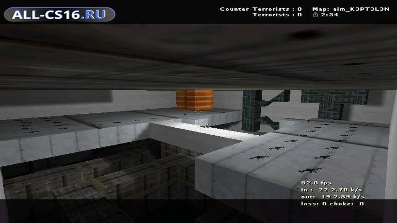 Карта «aim_k3pt3l3n» для CS 1.6 для CS 1.6