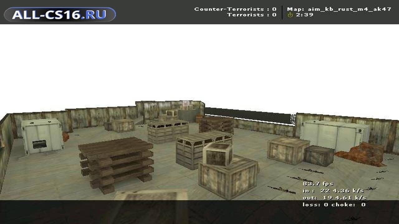 Карта «aim_kb_rust_m4_ak47» для CS 1.6 для CS 1.6
