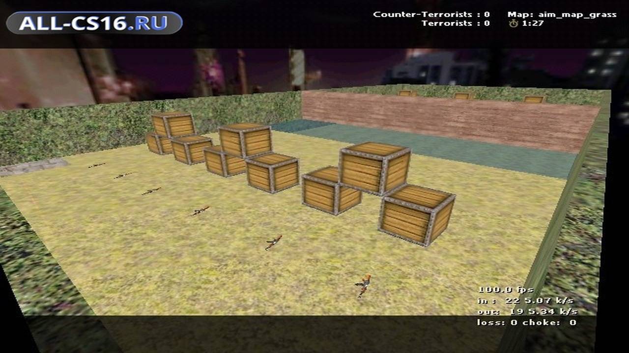 Карта «aim_map_grass» для CS 1.6 для CS 1.6