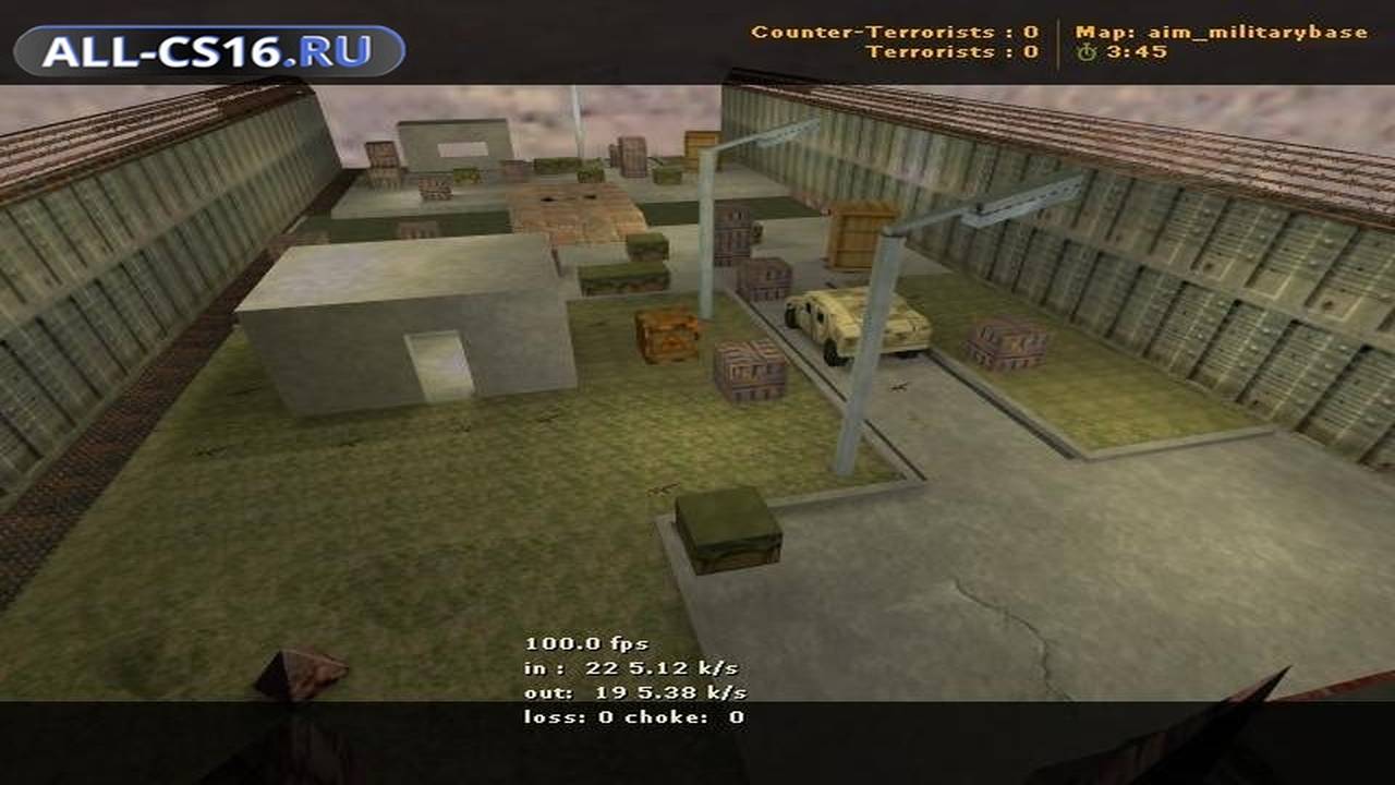 Карта «aim_militarybase» для CS 1.6 для CS 1.6