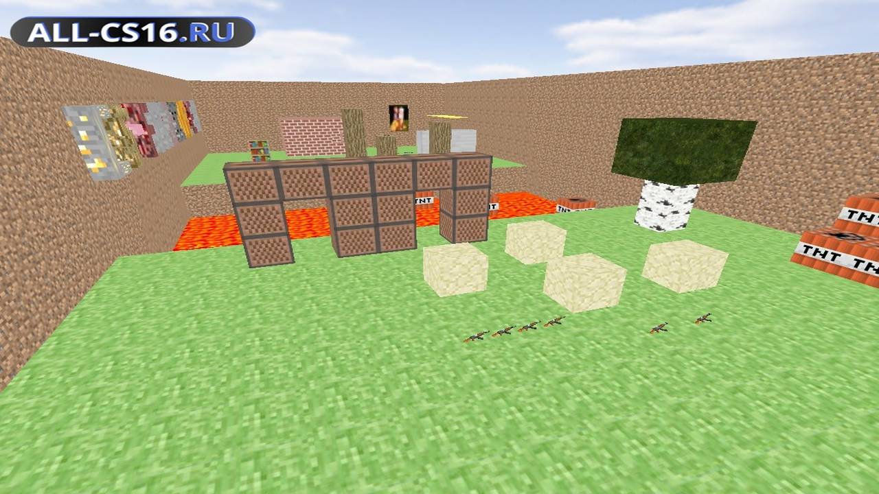 Карта «aim_minecraft» для CS 1.6 для CS 1.6