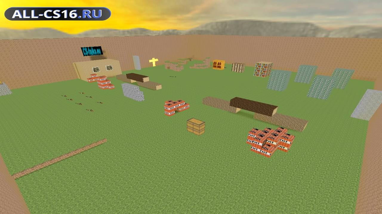 Карта «aim_minecraft2» для CS 1.6 для CS 1.6