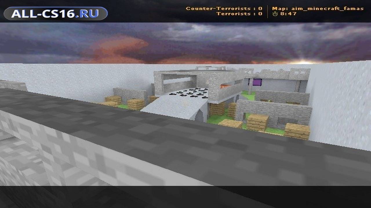Карта «aim_minecraft_famas» для CS 1.6 для CS 1.6