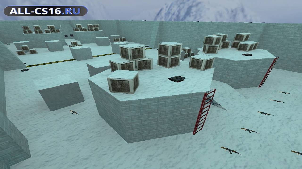 Карта «aim_psyhosnow» для CS 1.6 для CS 1.6