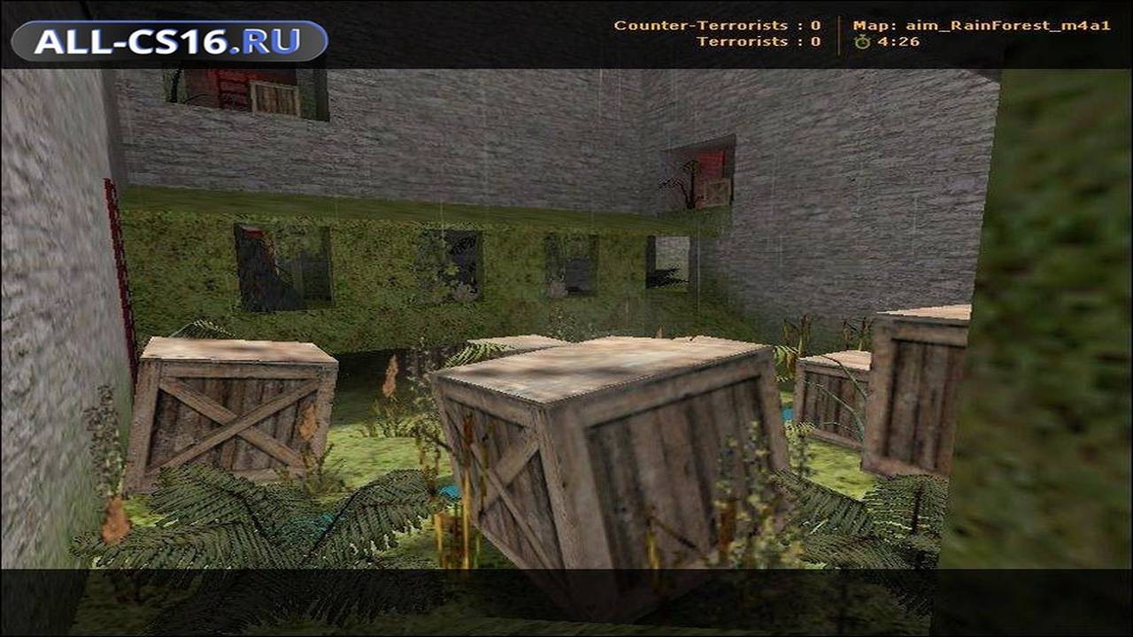 Карта «aim_rainforest_m4a1» для CS 1.6 для CS 1.6