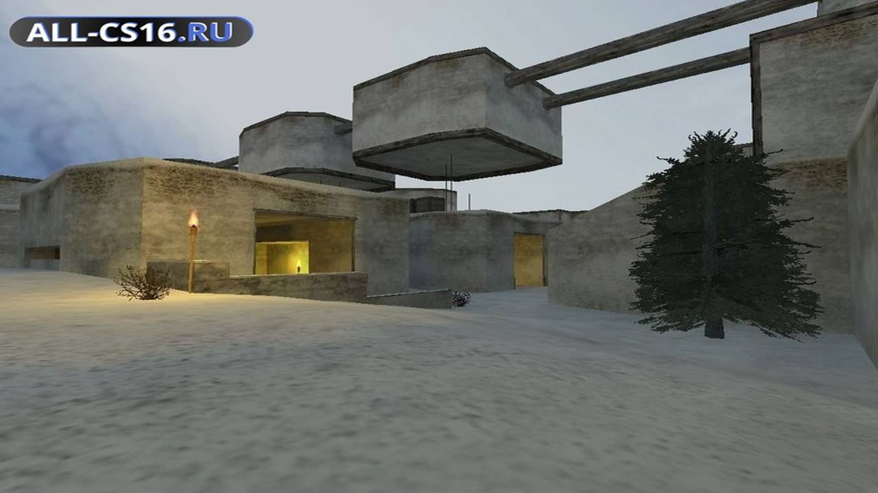 Карта «aim_snow_dino» для CS 1.6 для CS 1.6