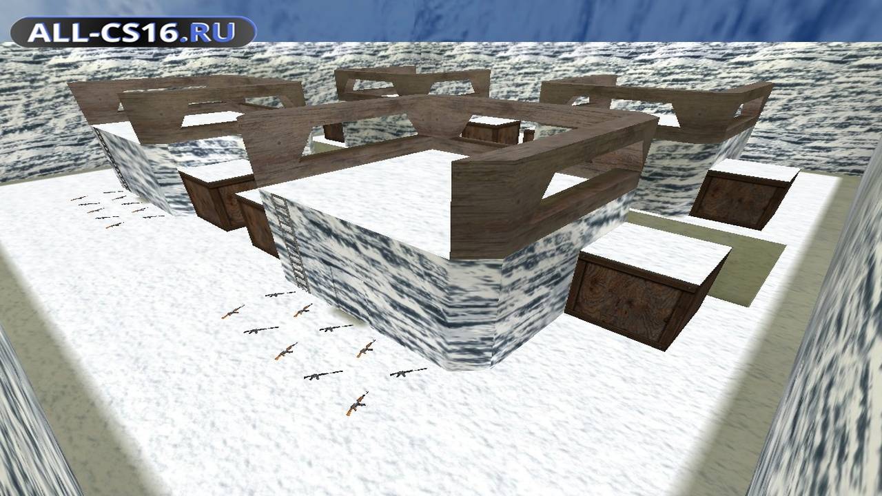 Карта «aim_snowy» для CS 1.6 для CS 1.6