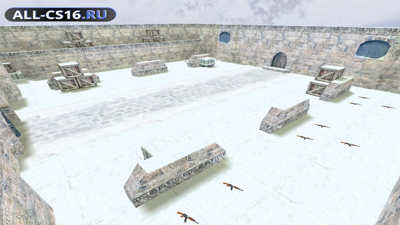 Карта «aim_snowy_winter» для CS 1.6 для CS 1.6
