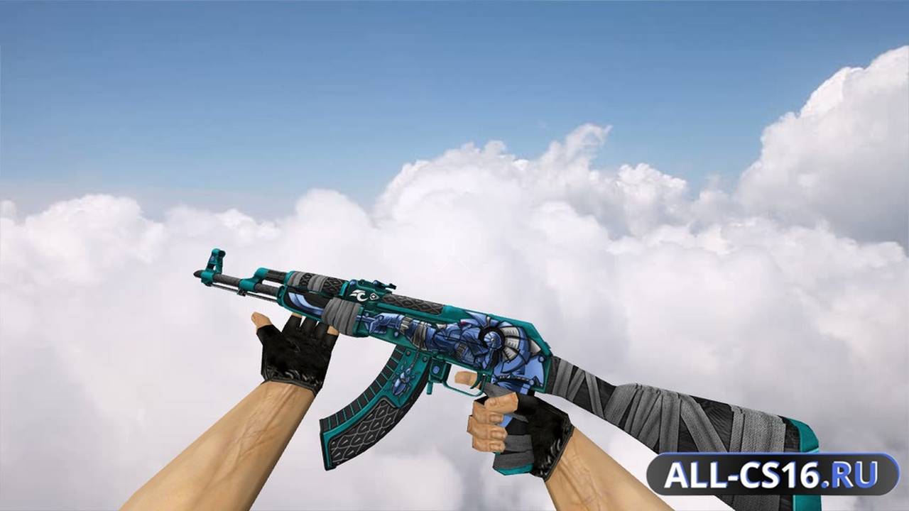 Модель оружия для CS 1.6 - AK-47 AK-47 Anubis Blue