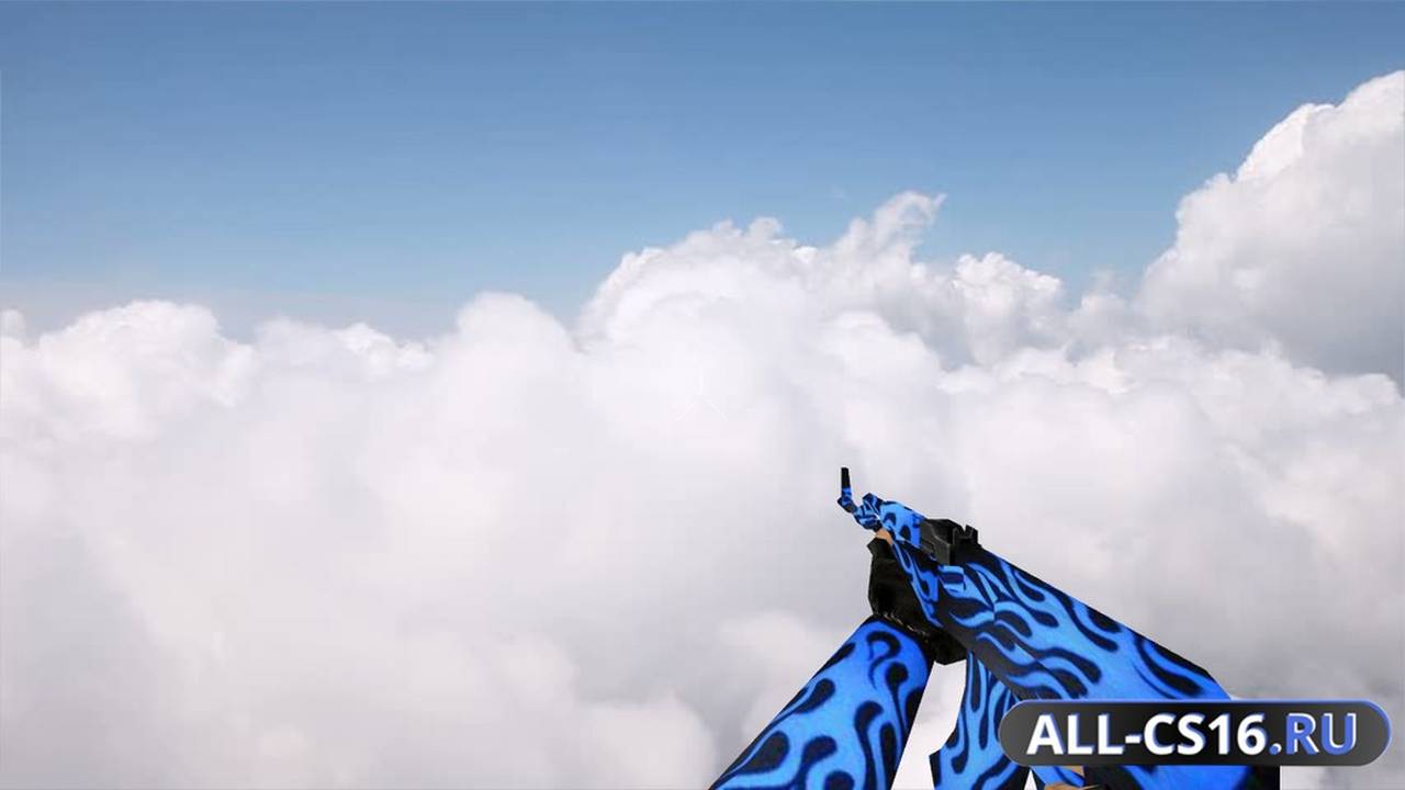 Модель оружия для CS 1.6 - AK-47 AK-47 Blue Flame