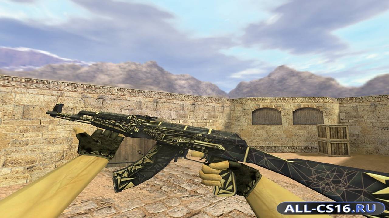Модель оружия для CS 1.6 - AK-47 АК-47 Киберпушка