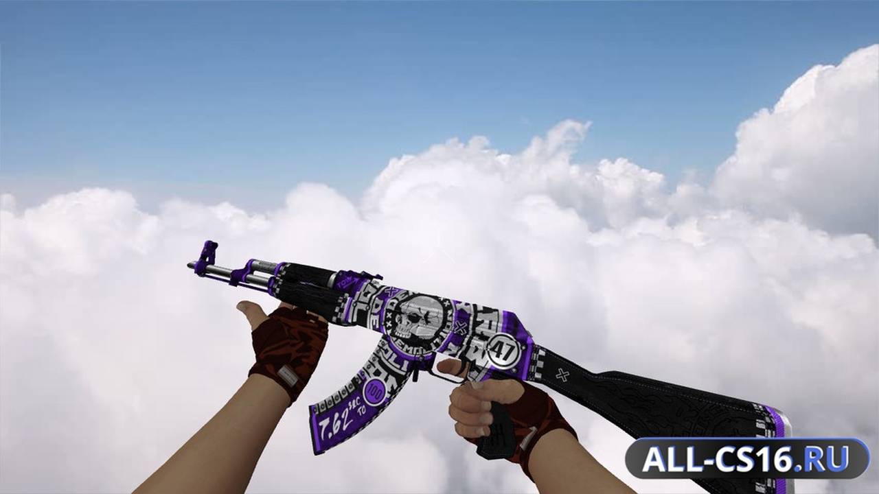 Модель оружия для CS 1.6 - AK-47 AK-47 Demolition Purple