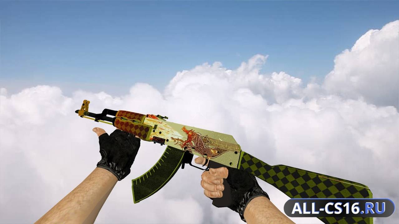 Модель оружия для CS 1.6 - AK-47 AK-47 Dragon Lore