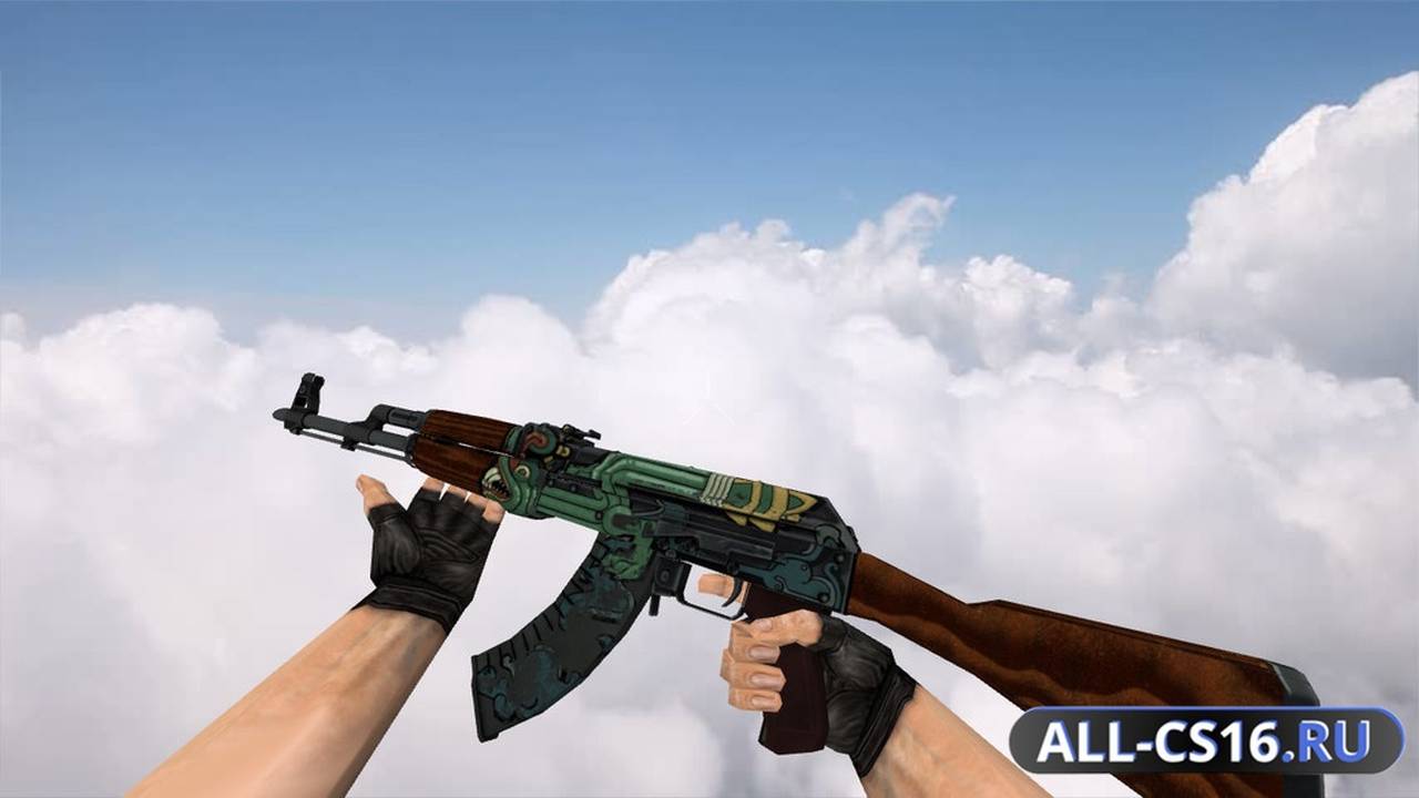 Модель оружия для CS 1.6 - AK-47 AK-47 Fire Serpent
