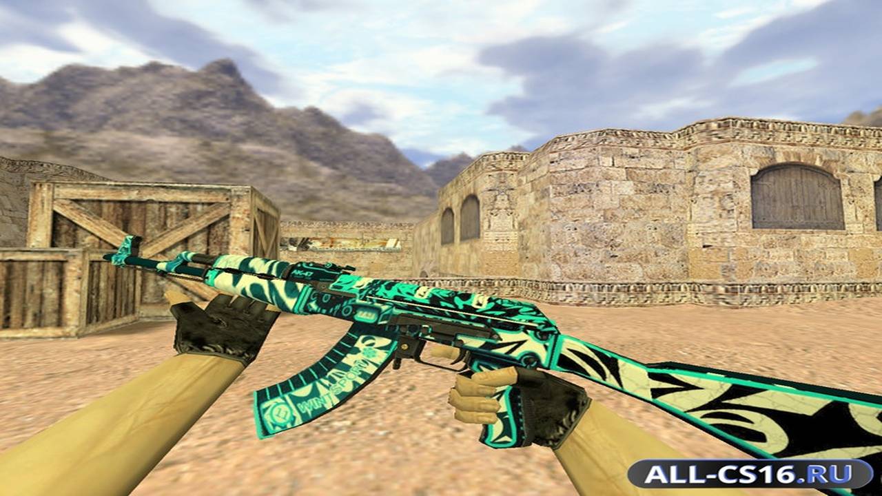 Модель оружия для CS 1.6 - AK-47 АК-47 Снежный вихрь