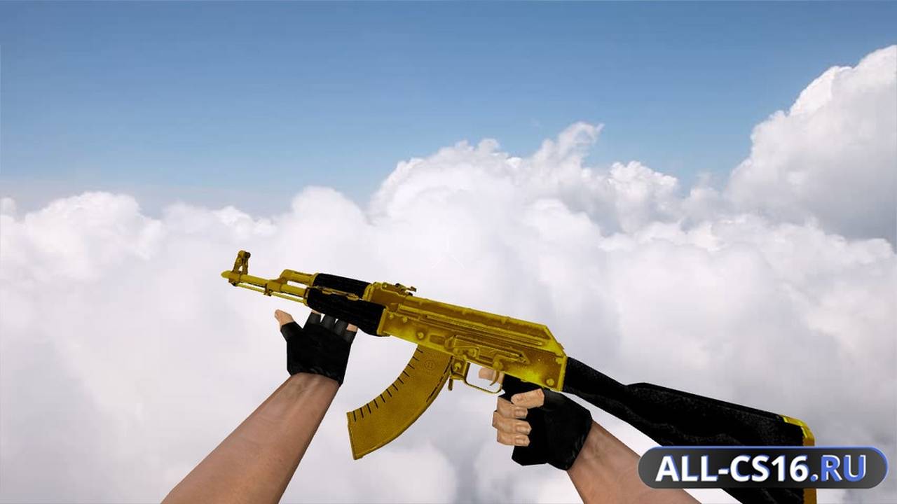 Модель оружия для CS 1.6 - AK-47 AK-47 Golden Anim