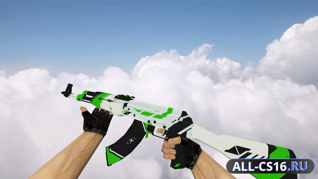 Модель оружия для CS 1.6 - AK-47 AK-47 Green Asiimov
