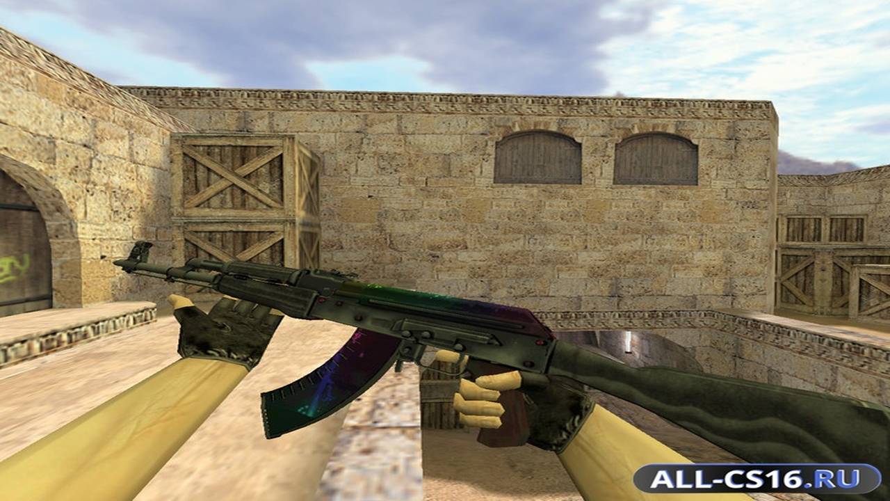 Модель оружия для CS 1.6 - AK-47 АК-47 Неоновый туман