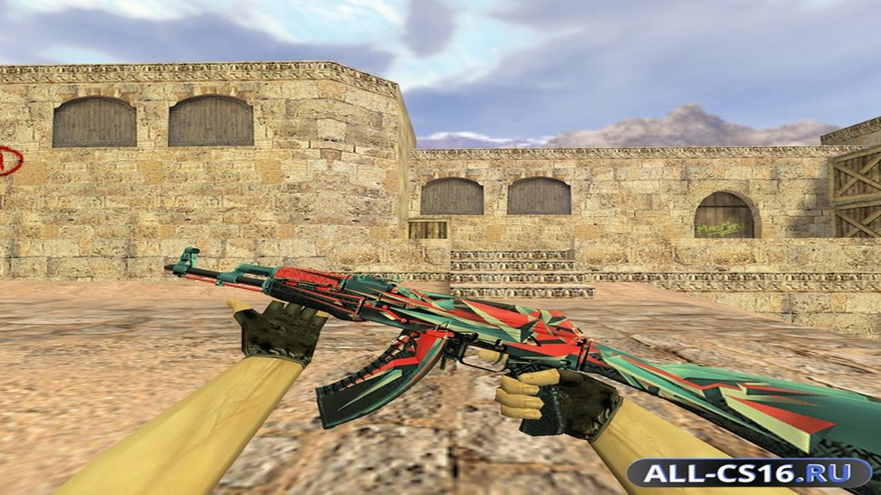 Модель оружия для CS 1.6 - AK-47 АК-47 Буйство красок