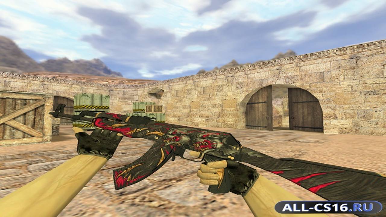 Модель оружия для CS 1.6 - AK-47 АК-47 Буйство