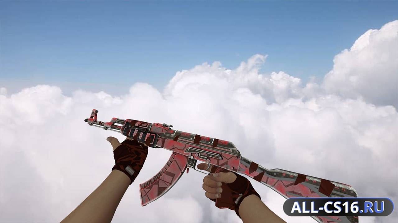 Модель оружия для CS 1.6 - AK-47 AK-47 Ruby Forged