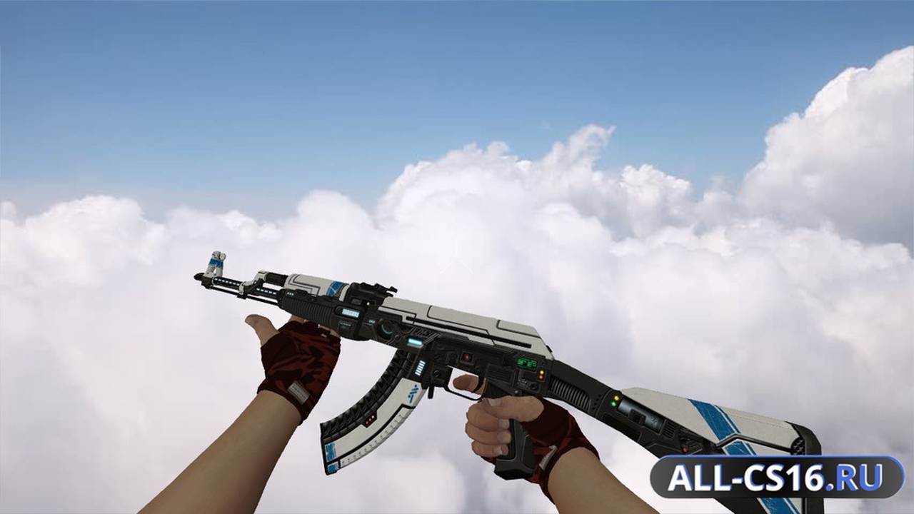 Модель оружия для CS 1.6 - AK-47 AK-47 Sci Fi Blue
