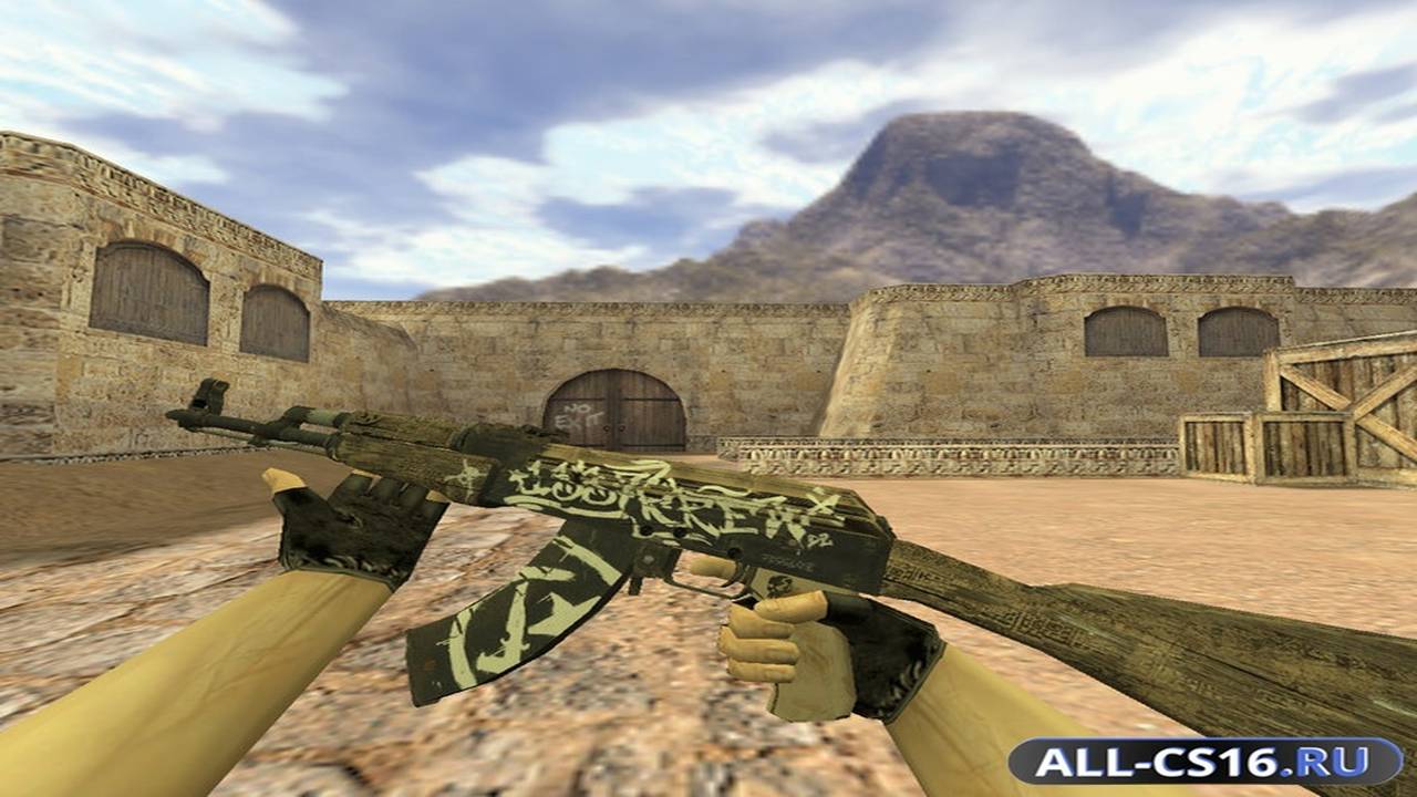 Модель оружия для CS 1.6 - AK-47 АК-47 Пустынный повстанец