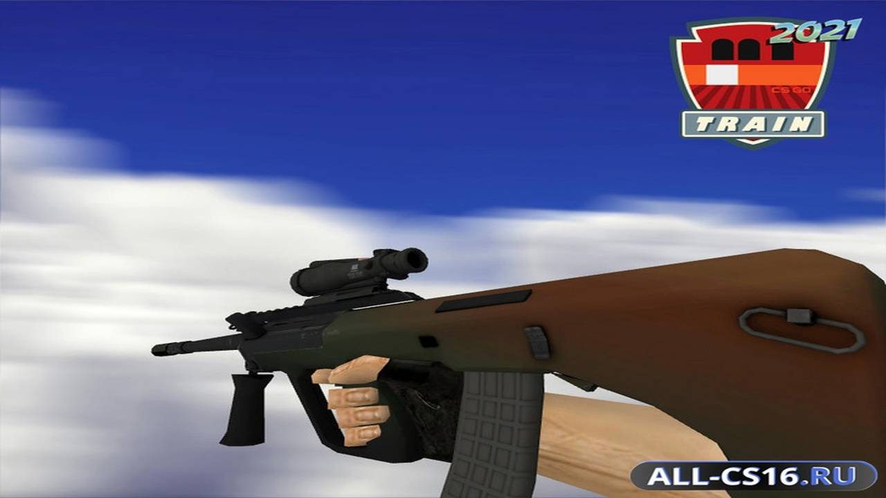 Модель оружия для CS 1.6 - AUG AUG | Янтарный градиент (Amber Fade)