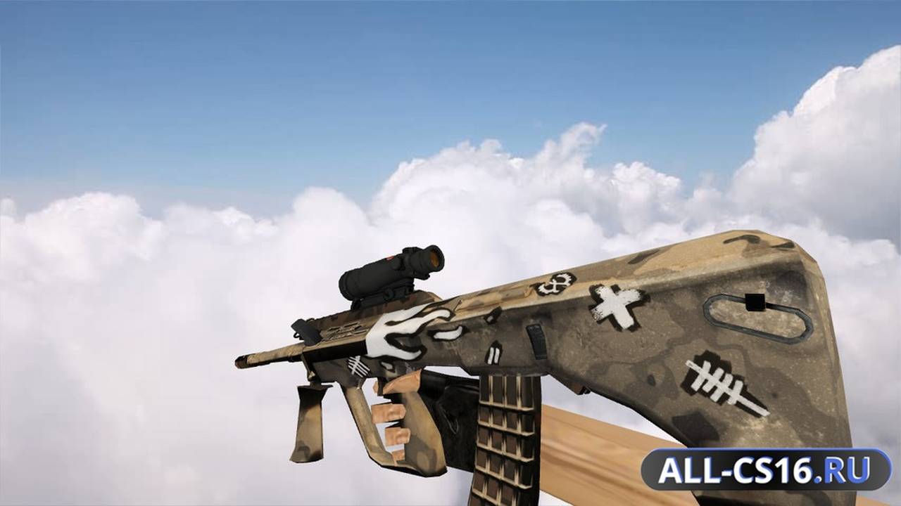 Модель оружия для CS 1.6 - AUG AUG Desert Revolt