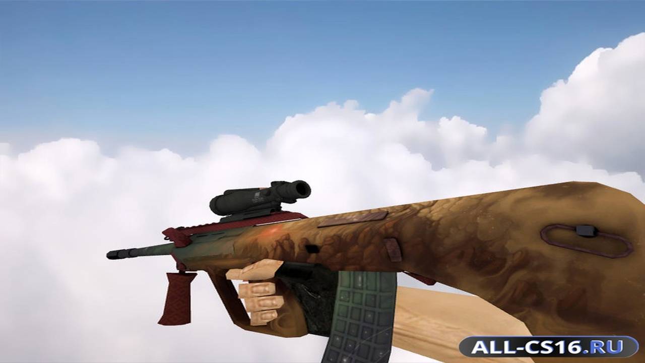 Модель оружия для CS 1.6 - AUG AUG | Песчаная буря (Sand Storm)