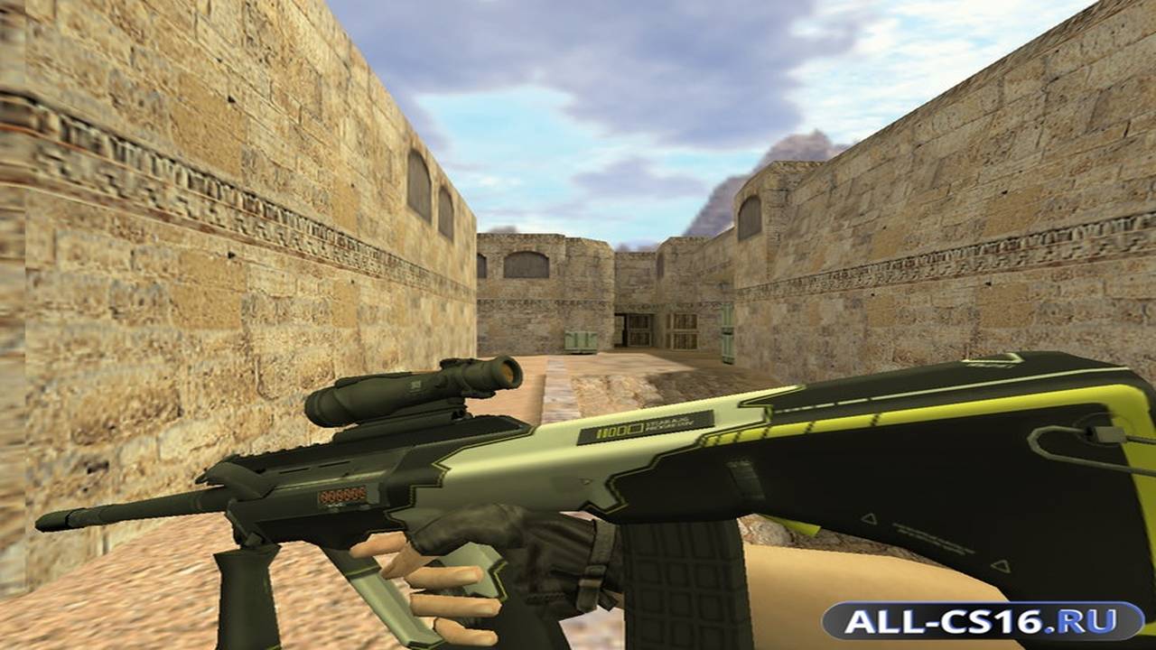 Модель оружия для CS 1.6 - AUG AUG Закрученный