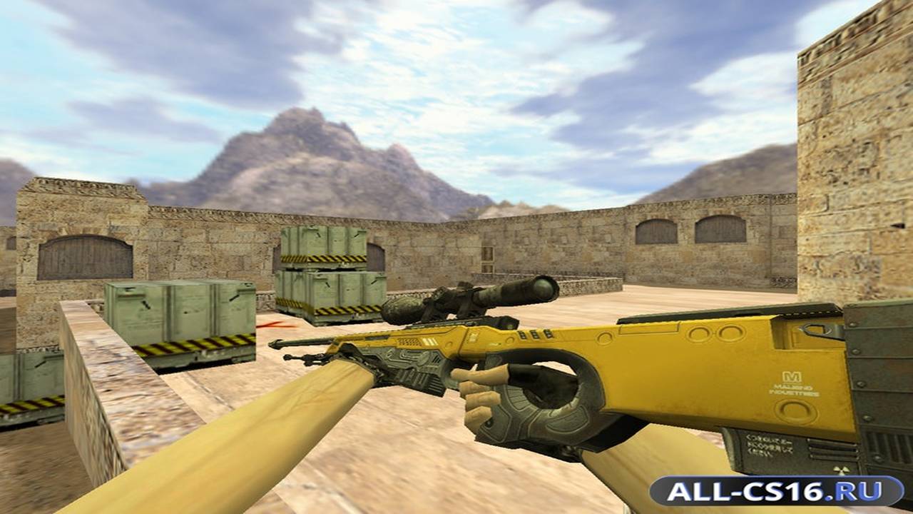 Модель оружия для CS 1.6 - AWP AWP Уничтожитель Желтый