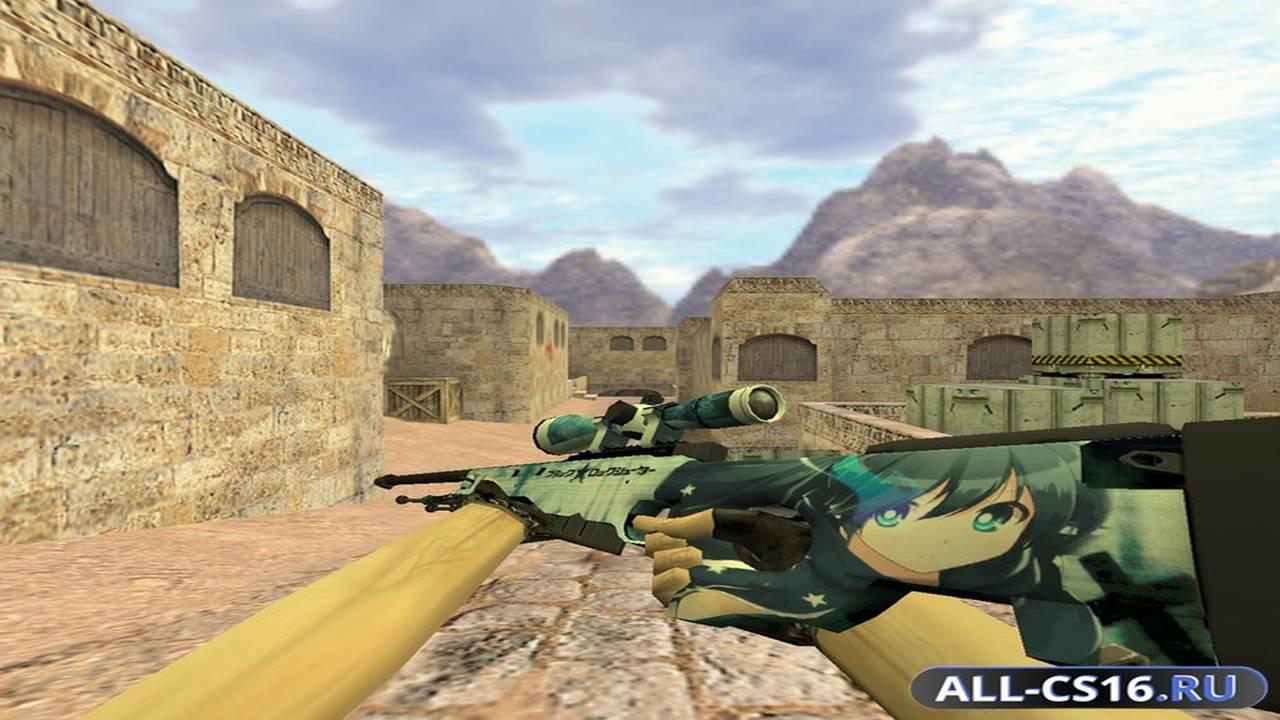 Модель оружия для CS 1.6 - AWP AWP Черная скала