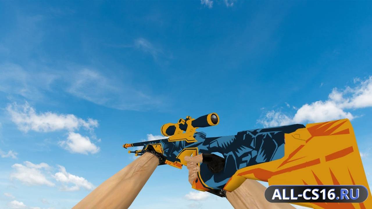 Модель оружия для CS 1.6 - AWP AWP Blue Angel