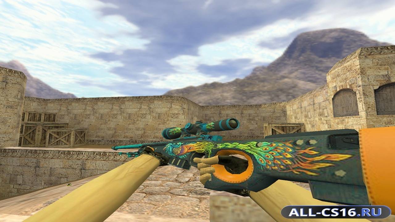Модель оружия для CS 1.6 - AWP AWP Яростный павлин
