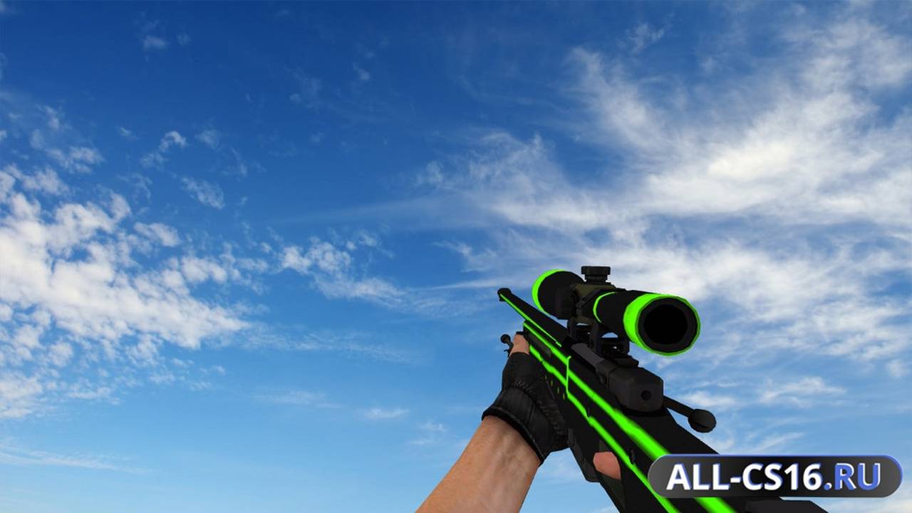 Модель оружия для CS 1.6 - AWP AWP | Зеленая линия