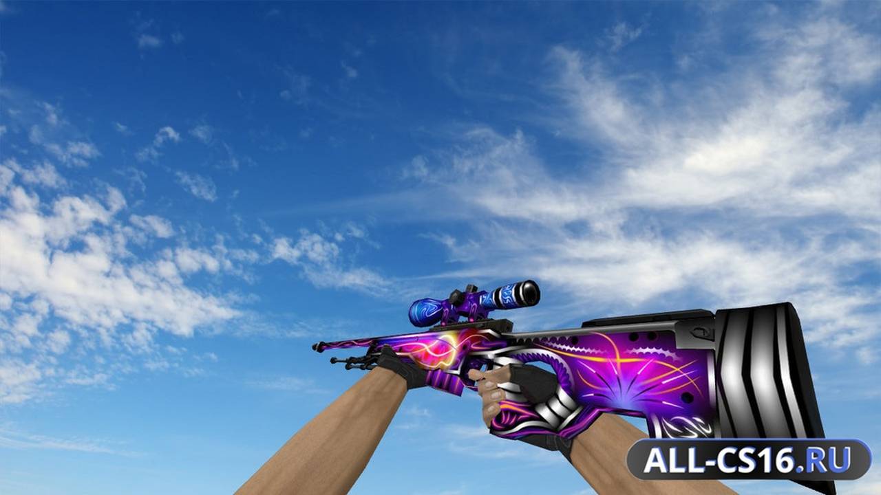 Модель оружия для CS 1.6 - AWP AWP Iron Ultraviolet