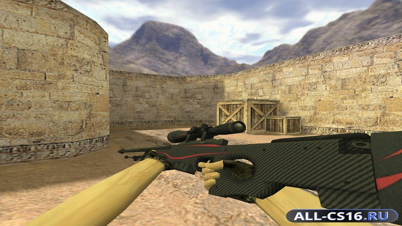 Модель оружия для CS 1.6 - AWP AWP Красная линия