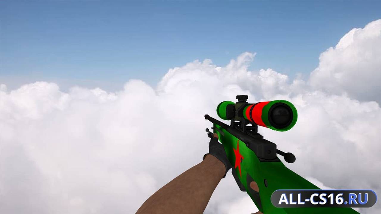 Модель оружия для CS 1.6 - AWP AWP Redstar