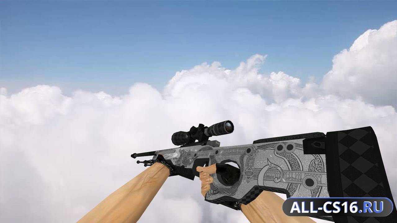 Модель оружия для CS 1.6 - AWP AWP Silver Dragon Lore