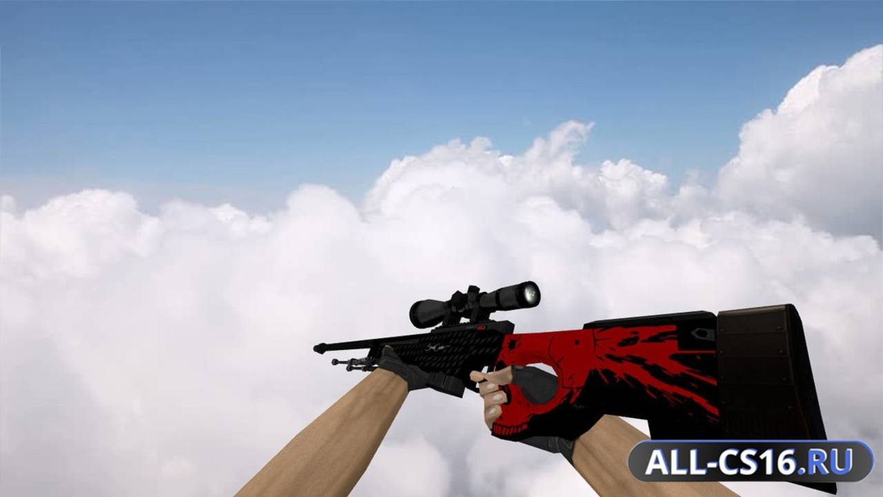 Модель оружия для CS 1.6 - AWP AWP Skull Counter